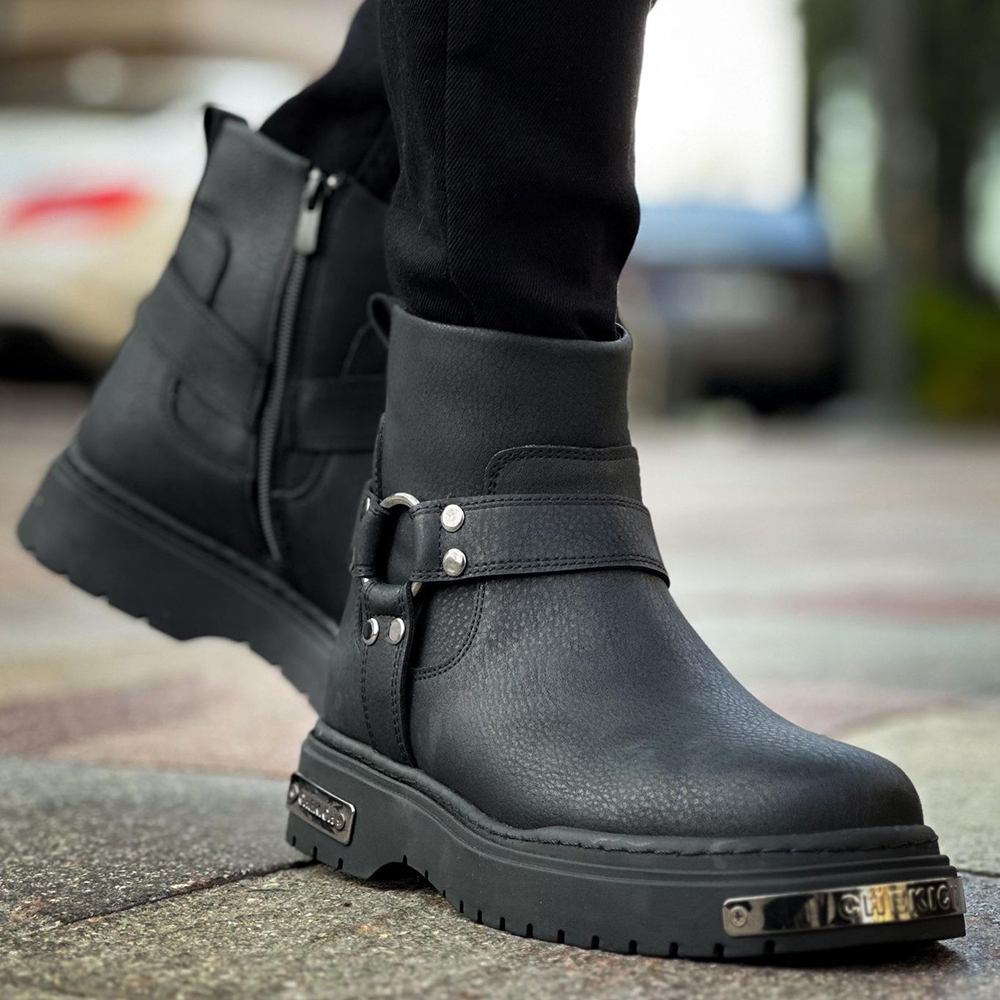 mens black boots